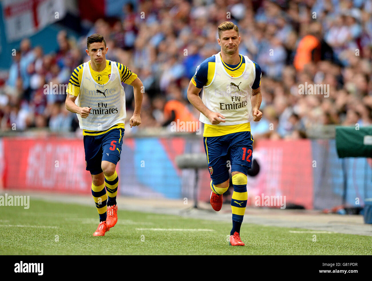 Soccer Fa Cup Final Arsenal V Aston Villa Wembley Stadium Stock