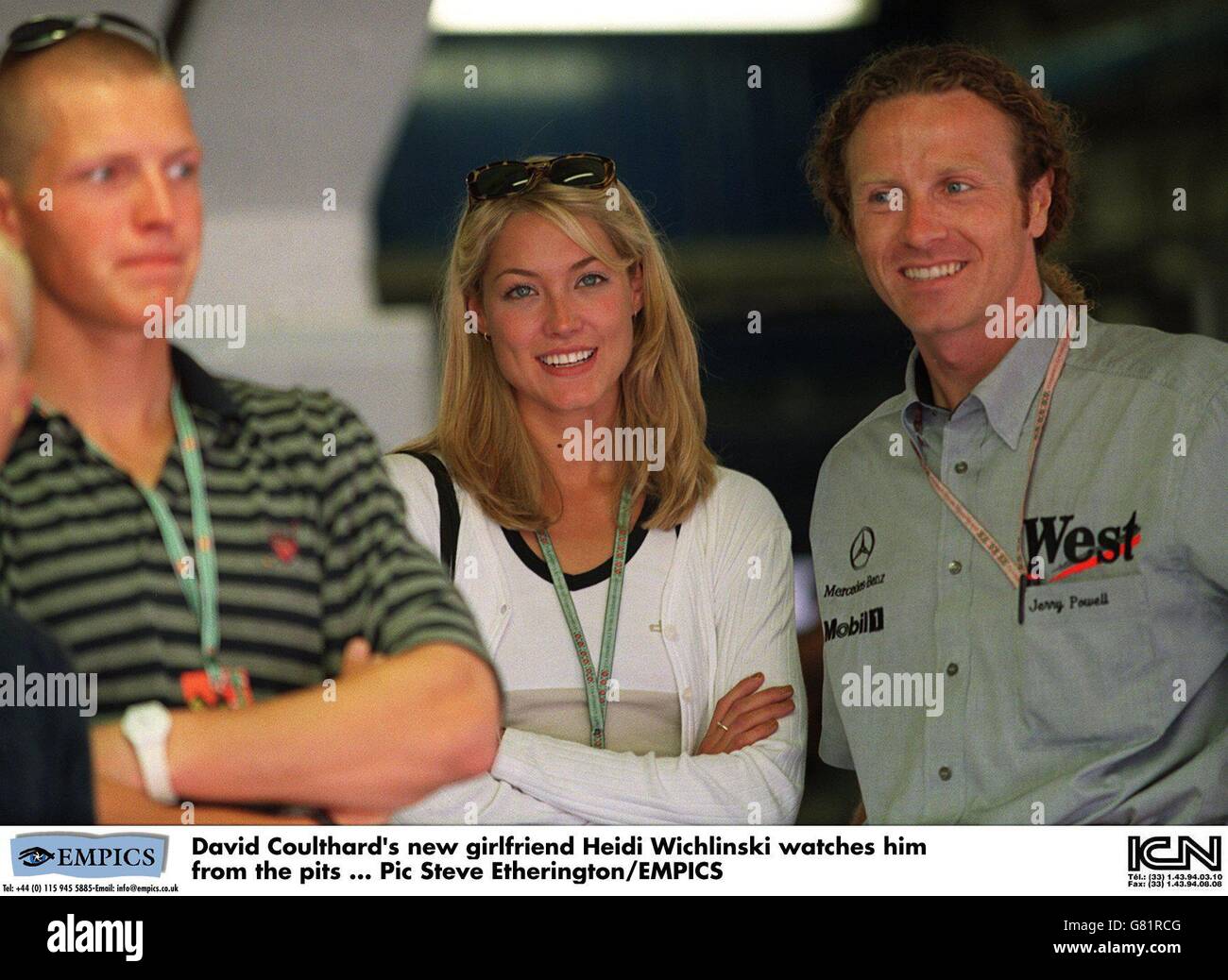 David coulthards girlfriend heidi hi res stock photography and images