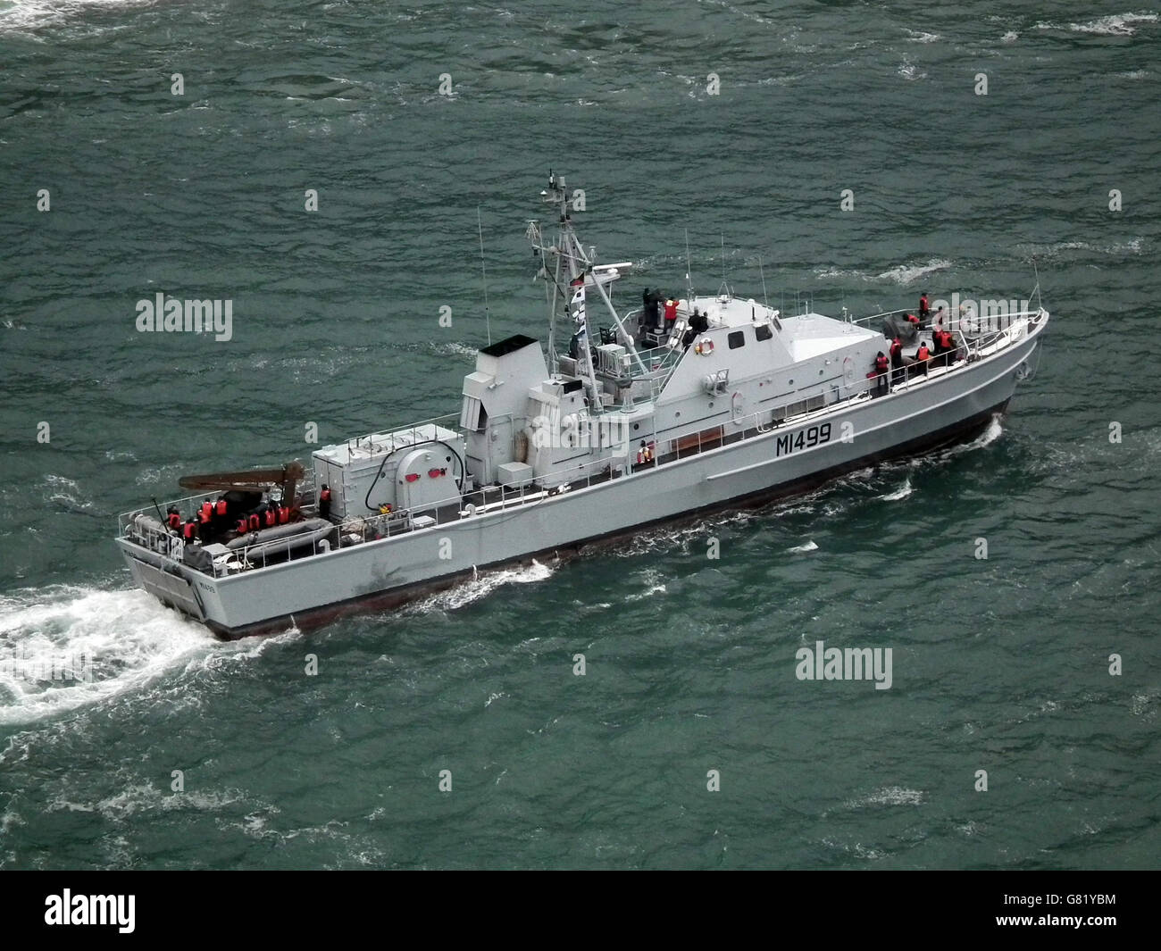 SANDF Minesweeper ship, Knysna heads, Western Cape, South Africa, 11 ...