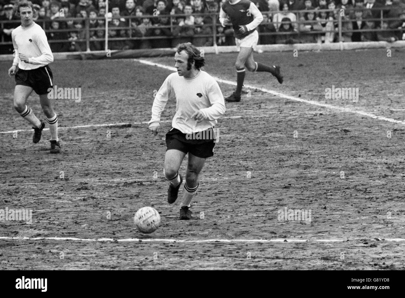 Soccer - Football League Division One - Derby County v Arsenal - Baseball Ground. Archie Gemmill, Derby County Stock Photo