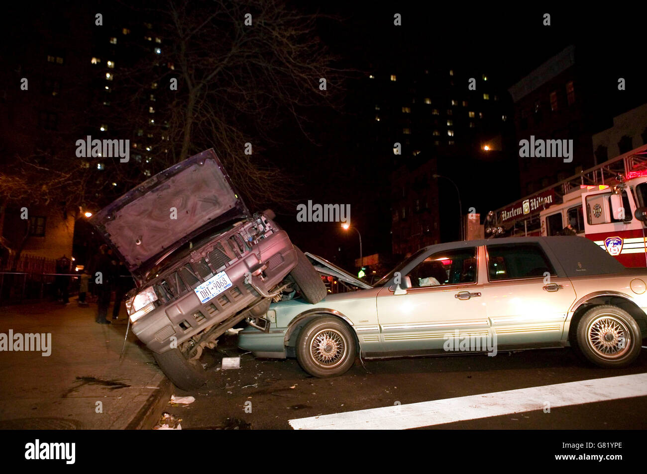 3 December 2006 New York City, NY Car crash on the corner of 144th
