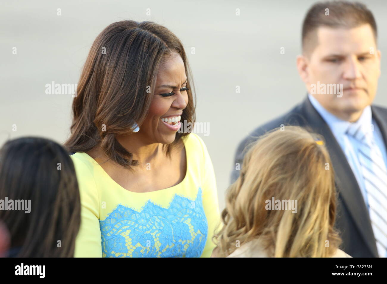 Michelle Obama UK visit Stock Photo - Alamy