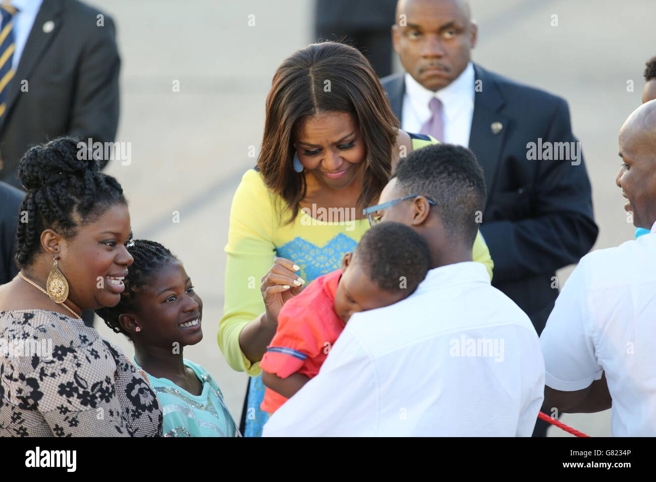 Michelle Obama UK visit Stock Photo - Alamy