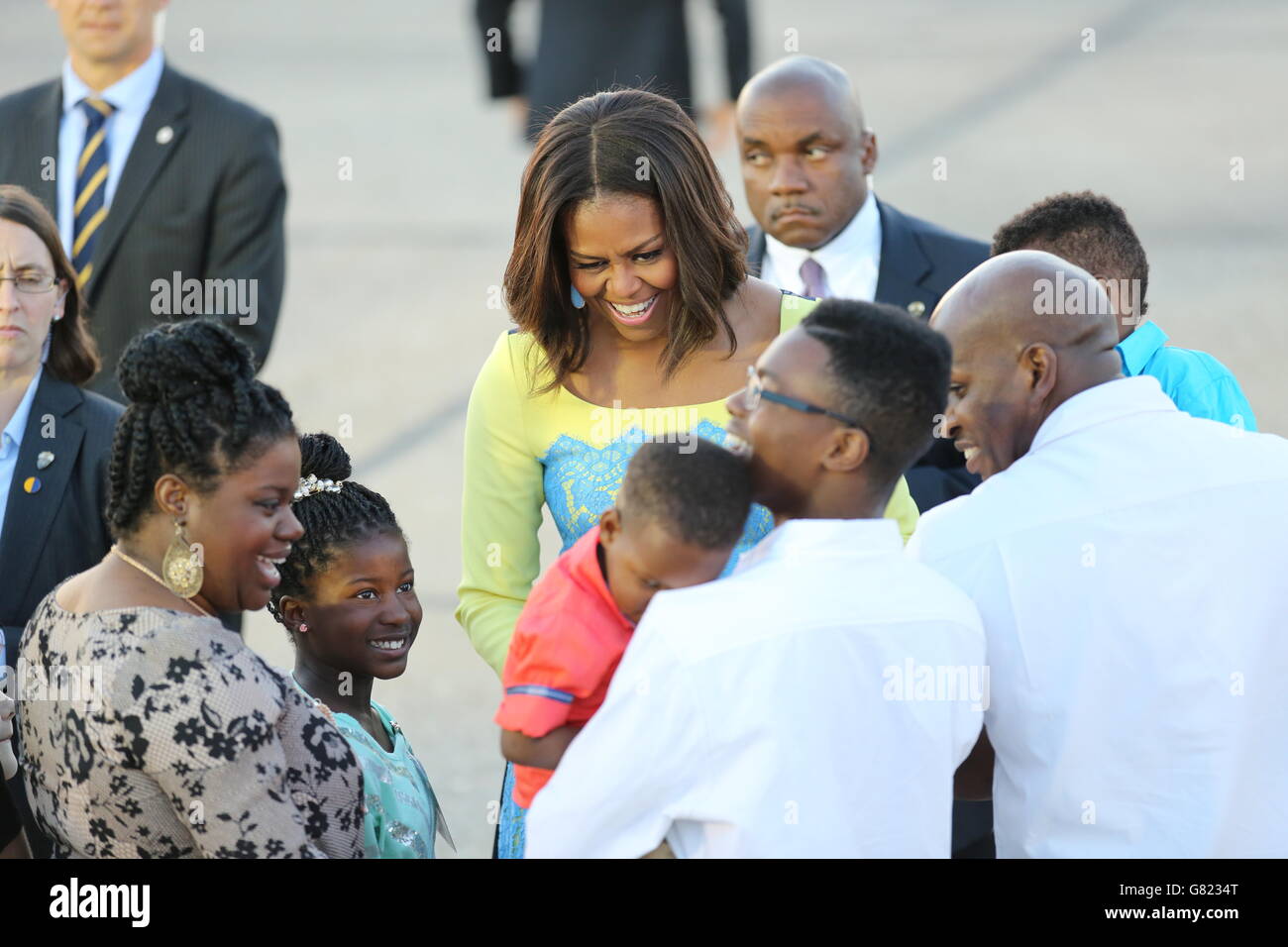 Michelle Obama UK visit Stock Photo - Alamy