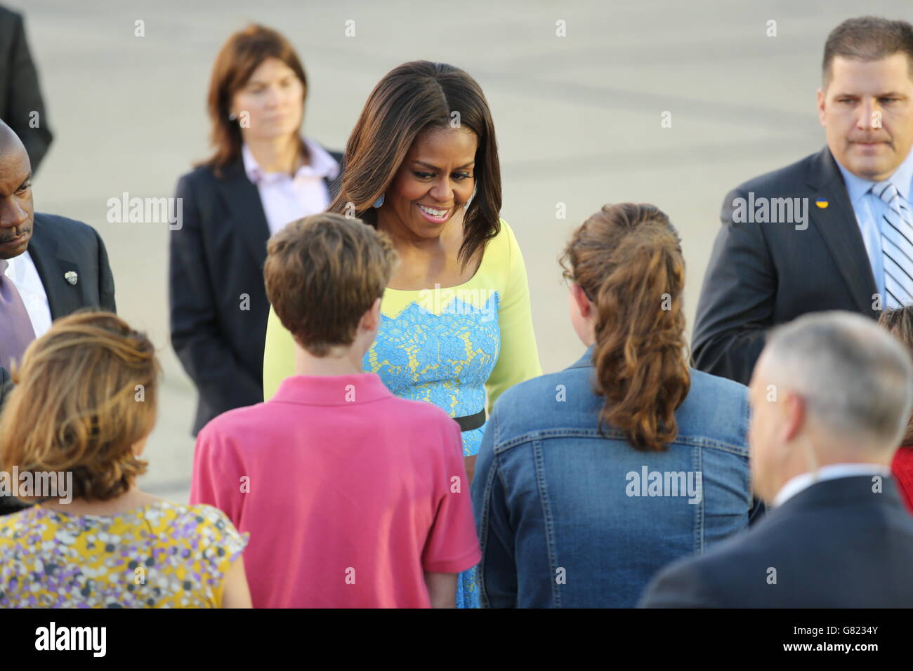 Michelle Obama UK visit Stock Photo - Alamy
