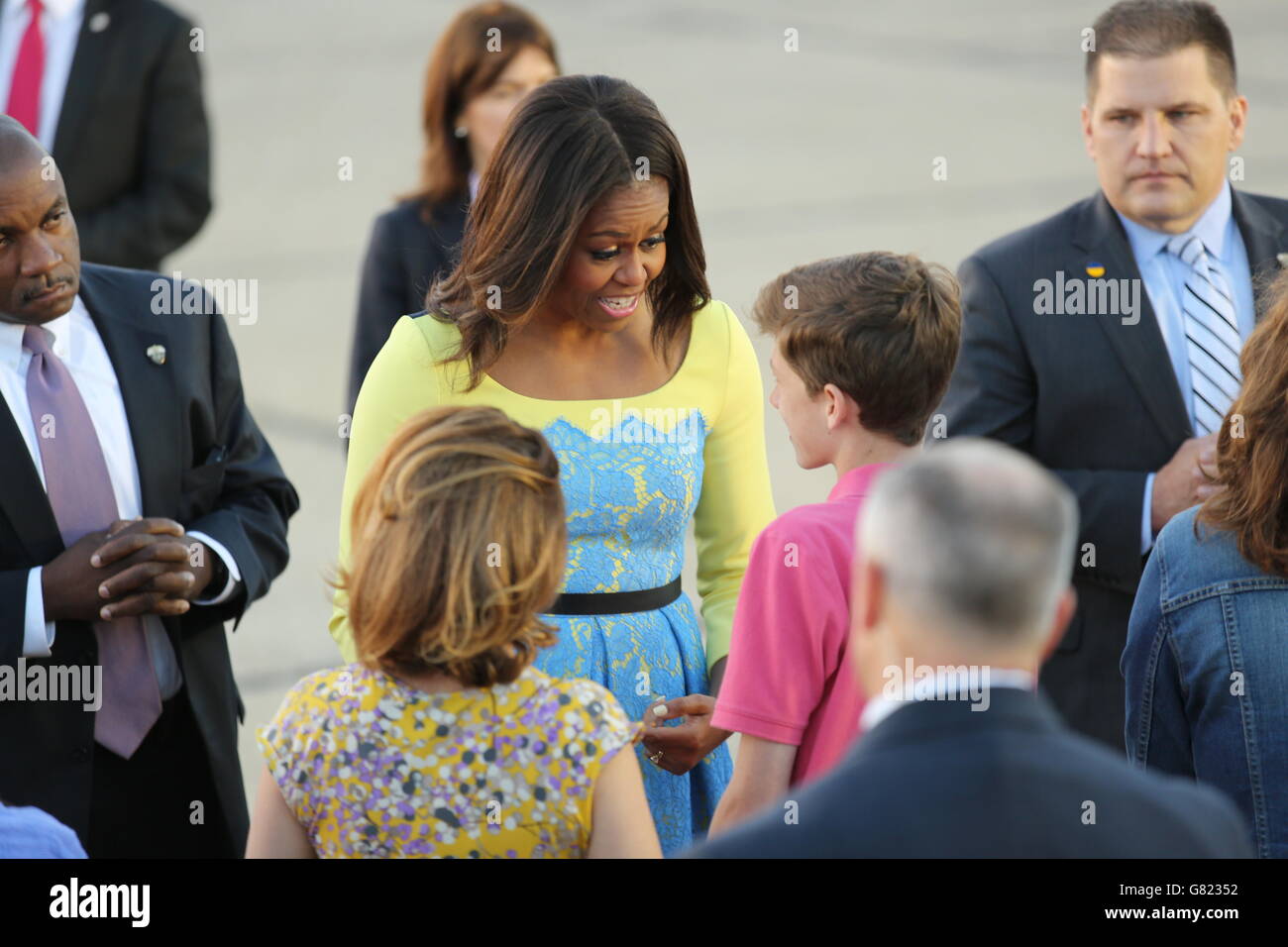 Michelle Obama UK visit Stock Photo - Alamy