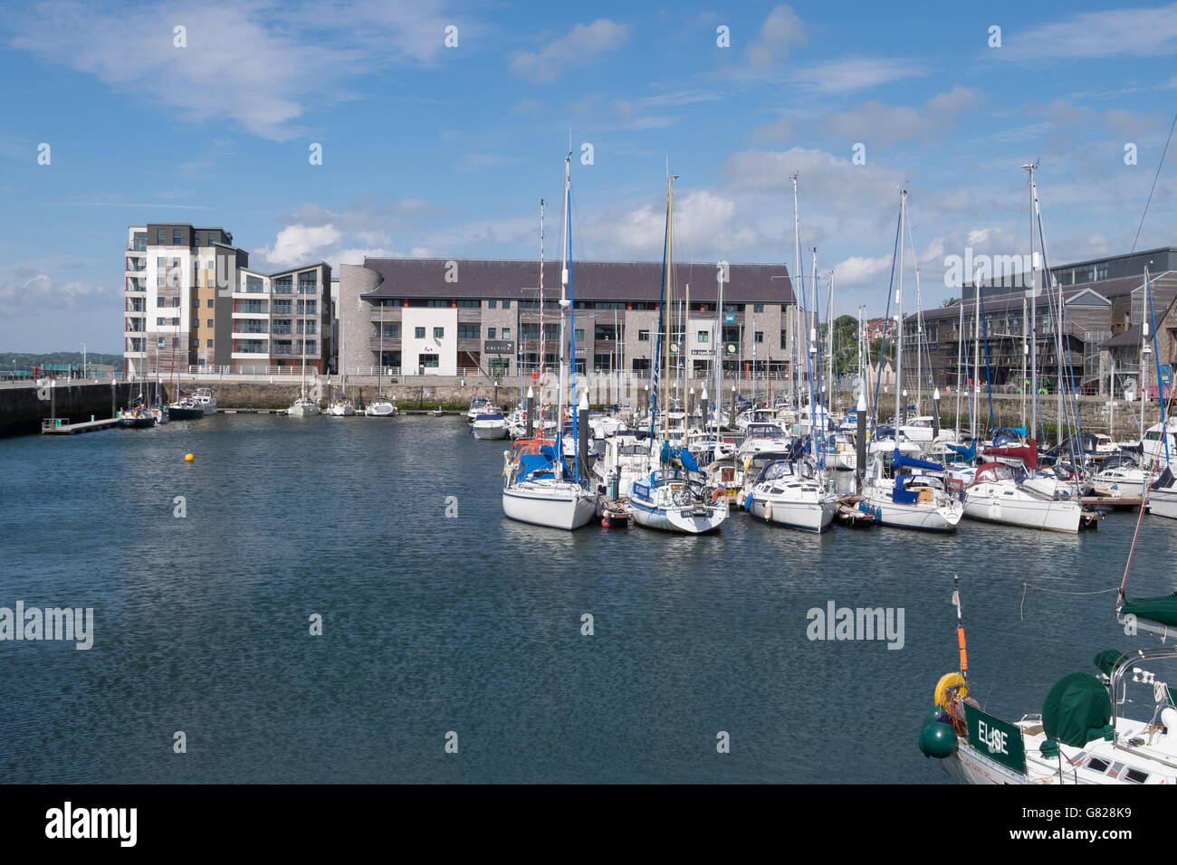 Victoria Quay, Caernarfon, North Wales Stock Photo Alamy