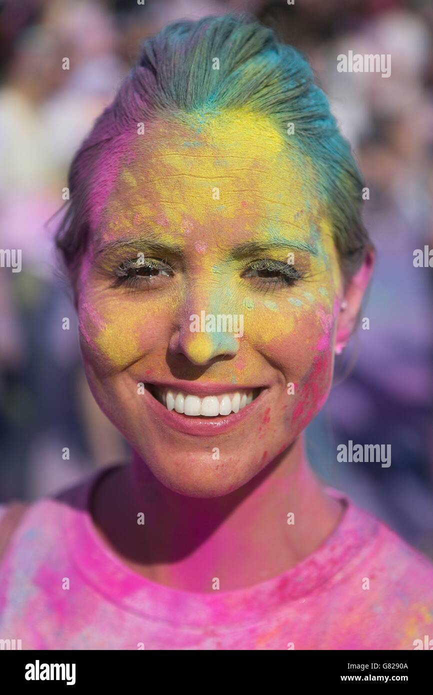 The Color Run London Stock Photo Alamy