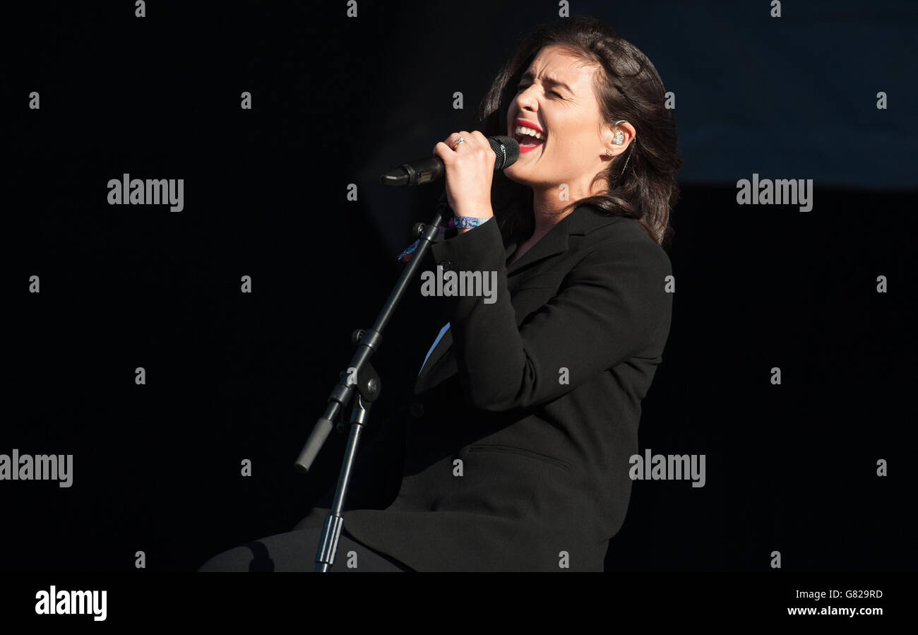 Jessie Ware performing live on day 2 of Parklife festival on June 07, 2015 in Heaton Park Manchester, United Kingdom Stock Photo