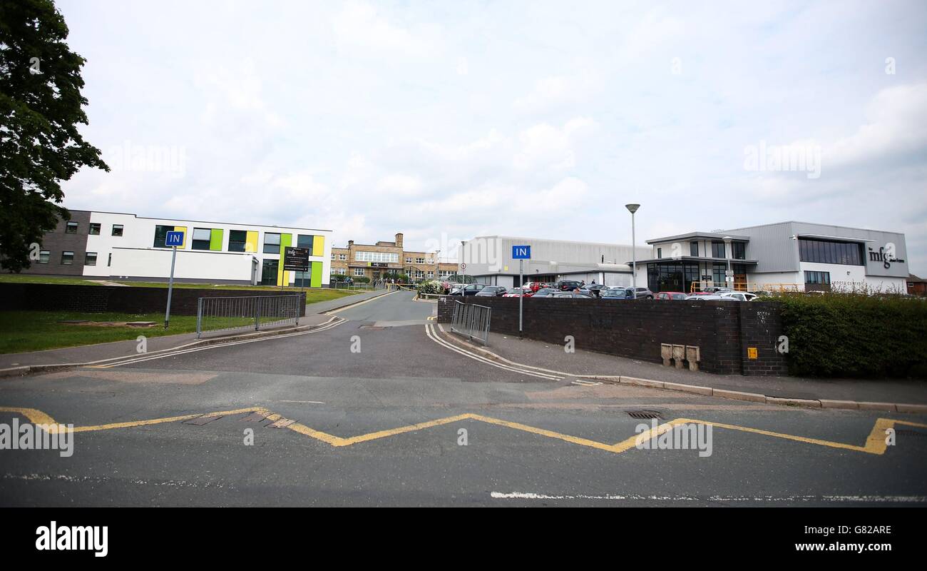 Mirfield Free Grammar School, in Mirfield, West Yorkshire, that Talha Asmal,17, Britain's youngest suicide bomber attended before he fled and took part in an attack by reportedly detonating a vehicle fitted with explosives while fighting for Islamic State (IS) in Iraq. Stock Photo