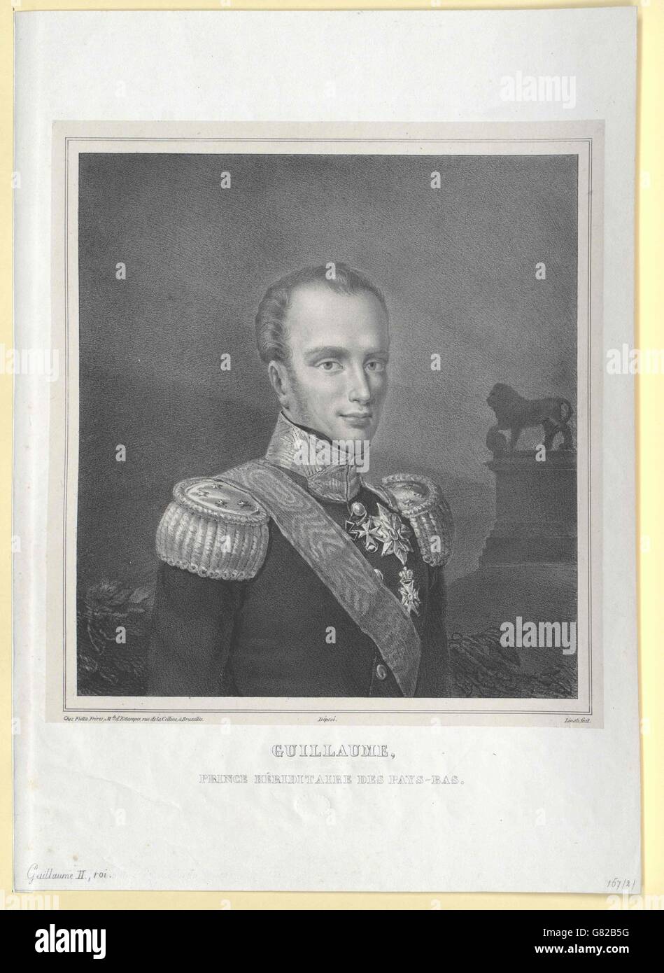 Wilhelm II., König der Niederlande Stock Photo Alamy