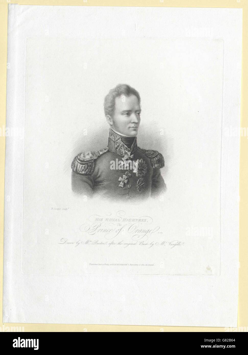 Wilhelm II., König der Niederlande Stock Photo Alamy