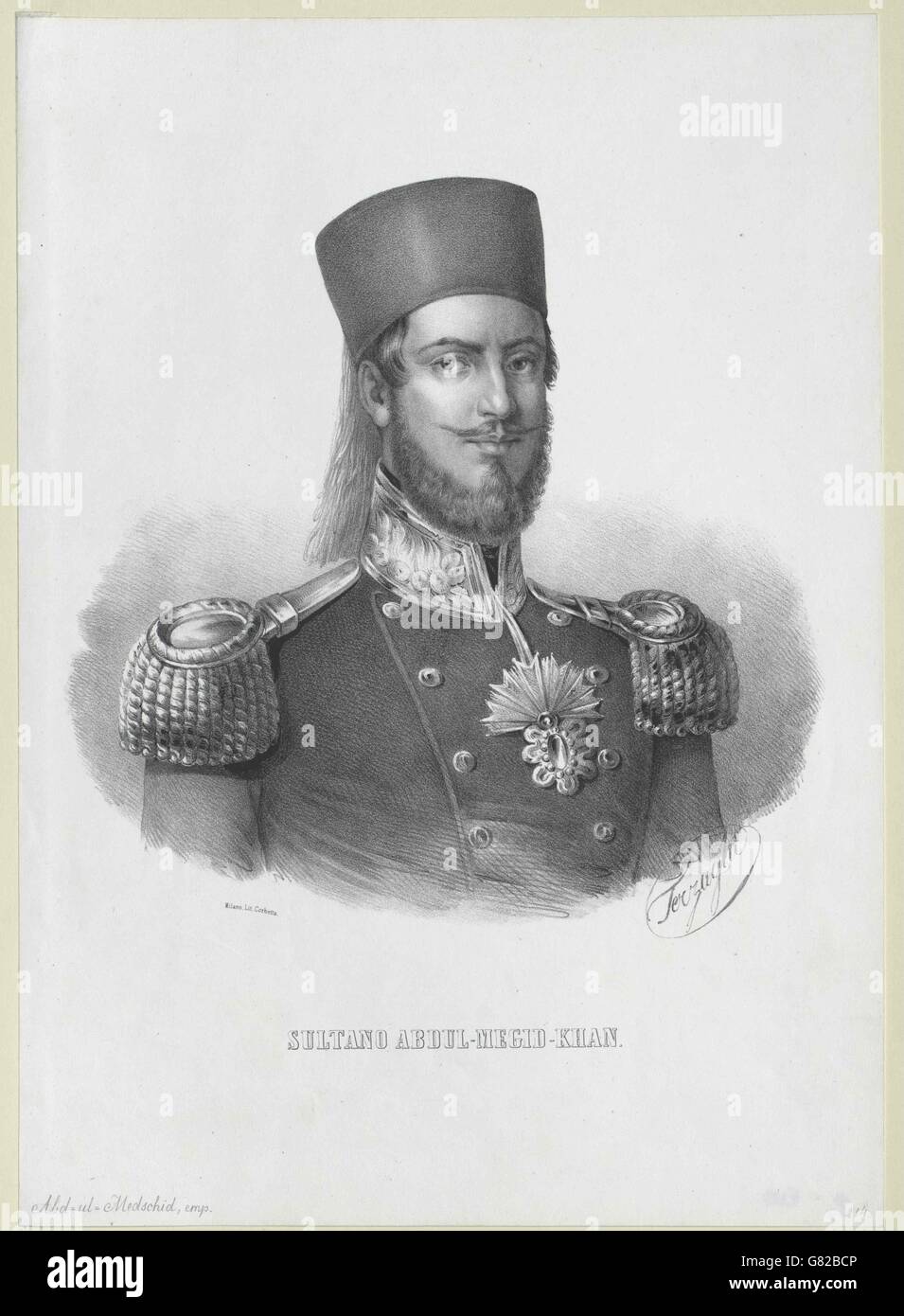 Abdul-Medjid I., Sultan der Türkei Stock Photo - Alamy