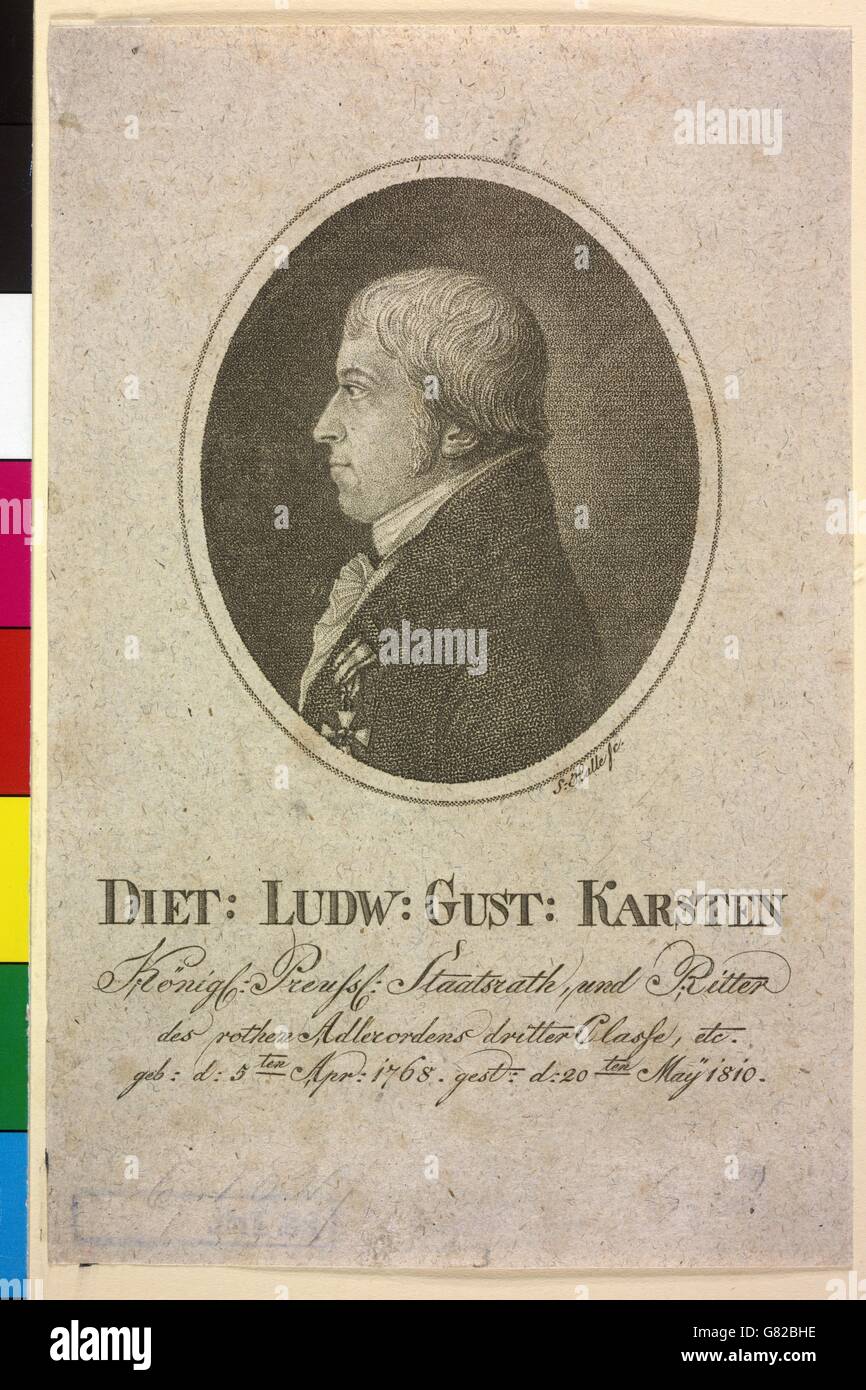 Karsten, Dietrich Ludwig Gustav Stock Photo Alamy