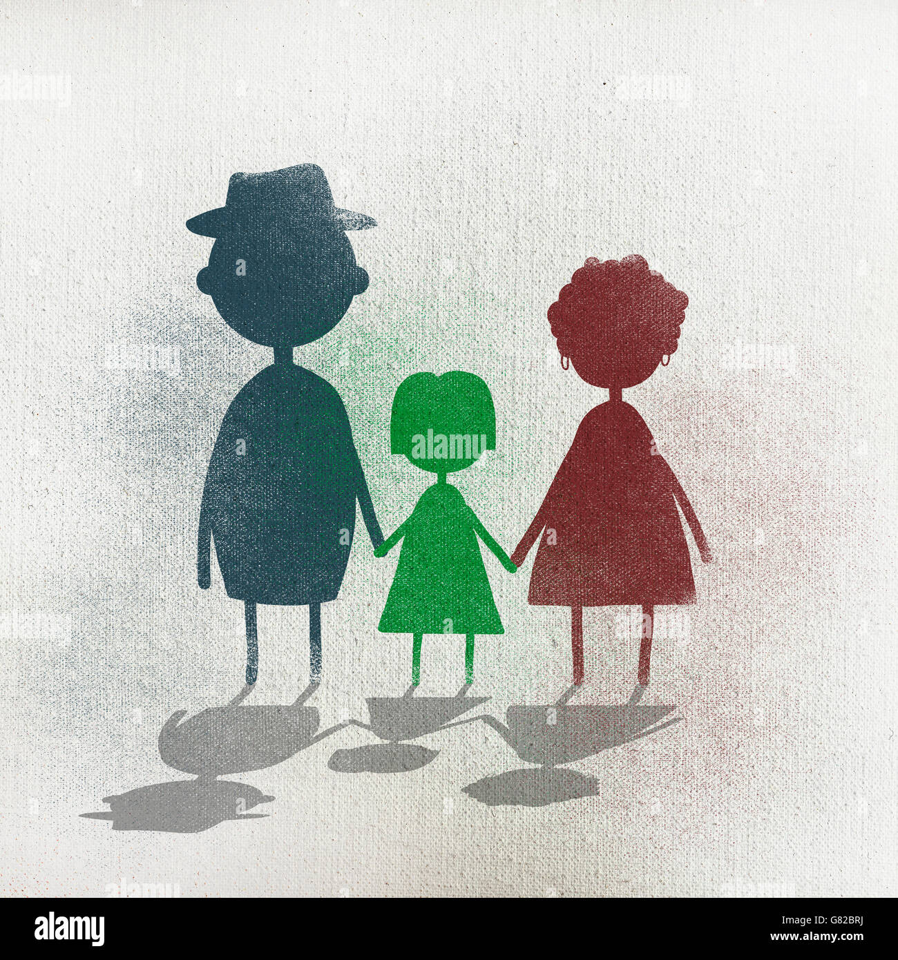 Three girls holding hands vector hi-res stock photography and images ...