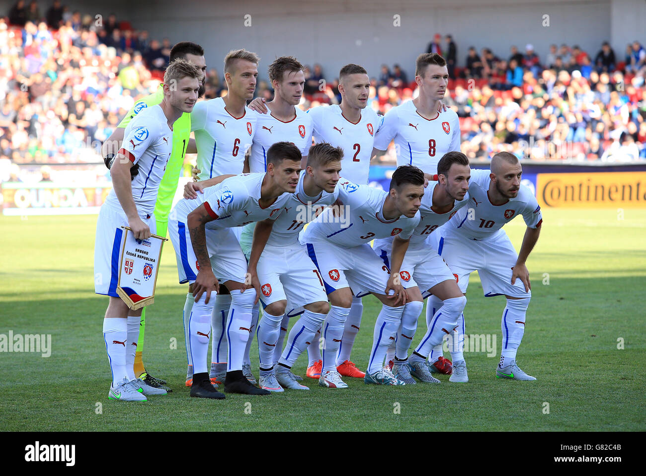Soccer - UEFA European Under-21 Championship - Group A - Serbia v Czech Republic - Generali Arena Stock Photo