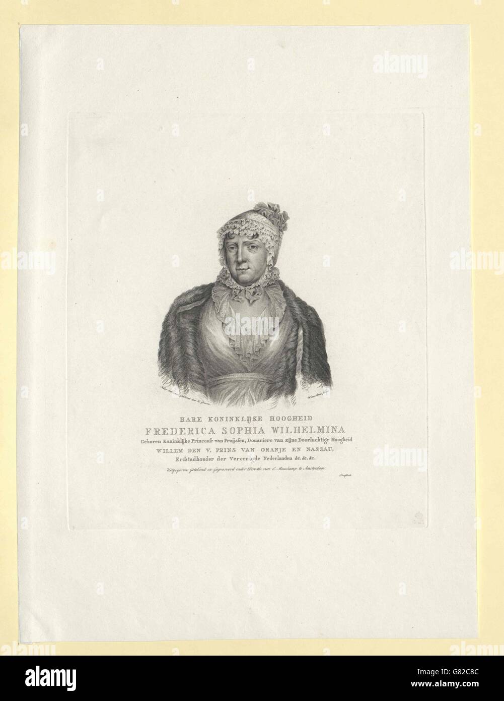 Wilhelmine, Prinzessin von Preußen Stock Photo