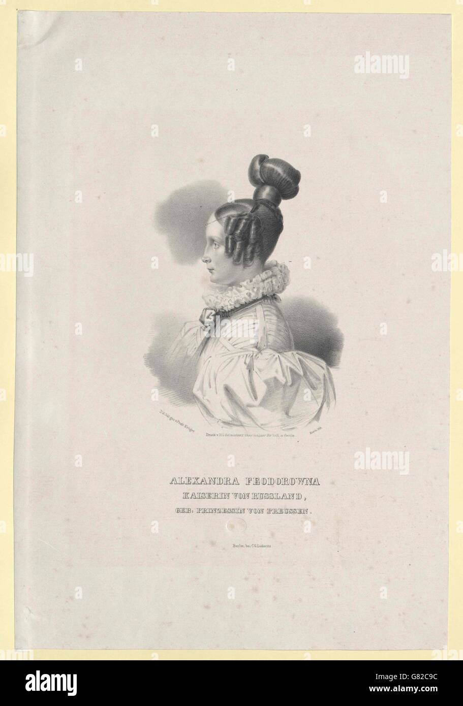 Charlotte, Prinzessin von Preussen Stock Photo