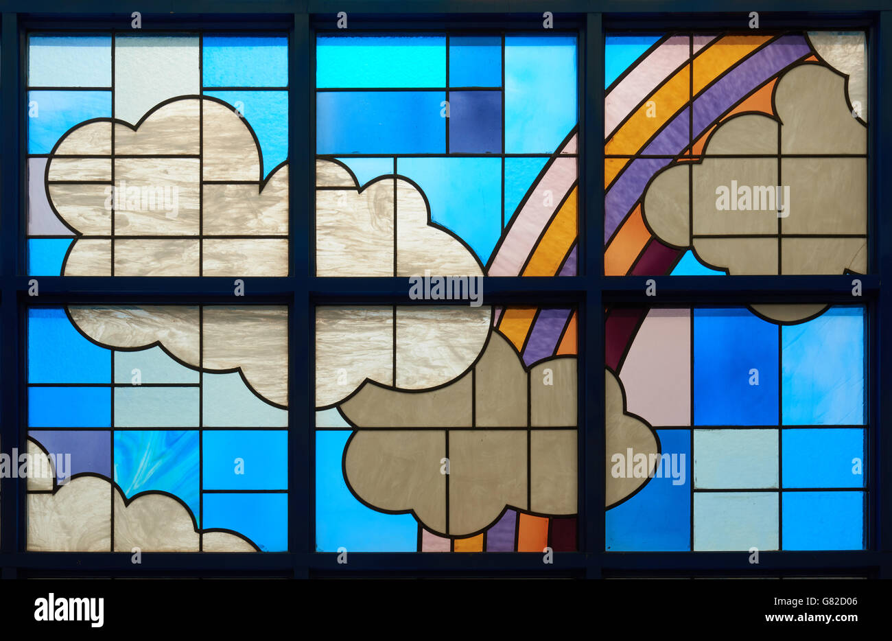 Stained glass black and white hires stock photography and images Alamy