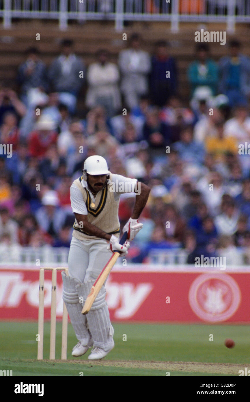 Cricket - Texaco Trophy - Third One-Day International - England v Pakistan - Edgbaston. Javed Miandad, Pakistan Stock Photo