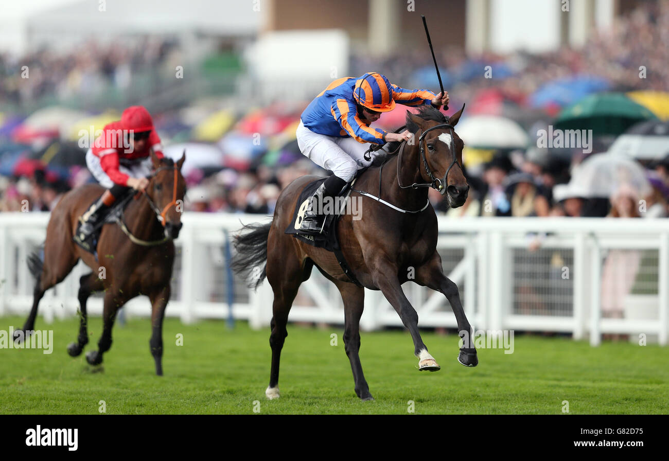 Ballydoyle ridden by Ryan Moore during day five of the 2015 Royal Ascot Meeting at Ascot Racecourse, Berkshire. Stock Photo