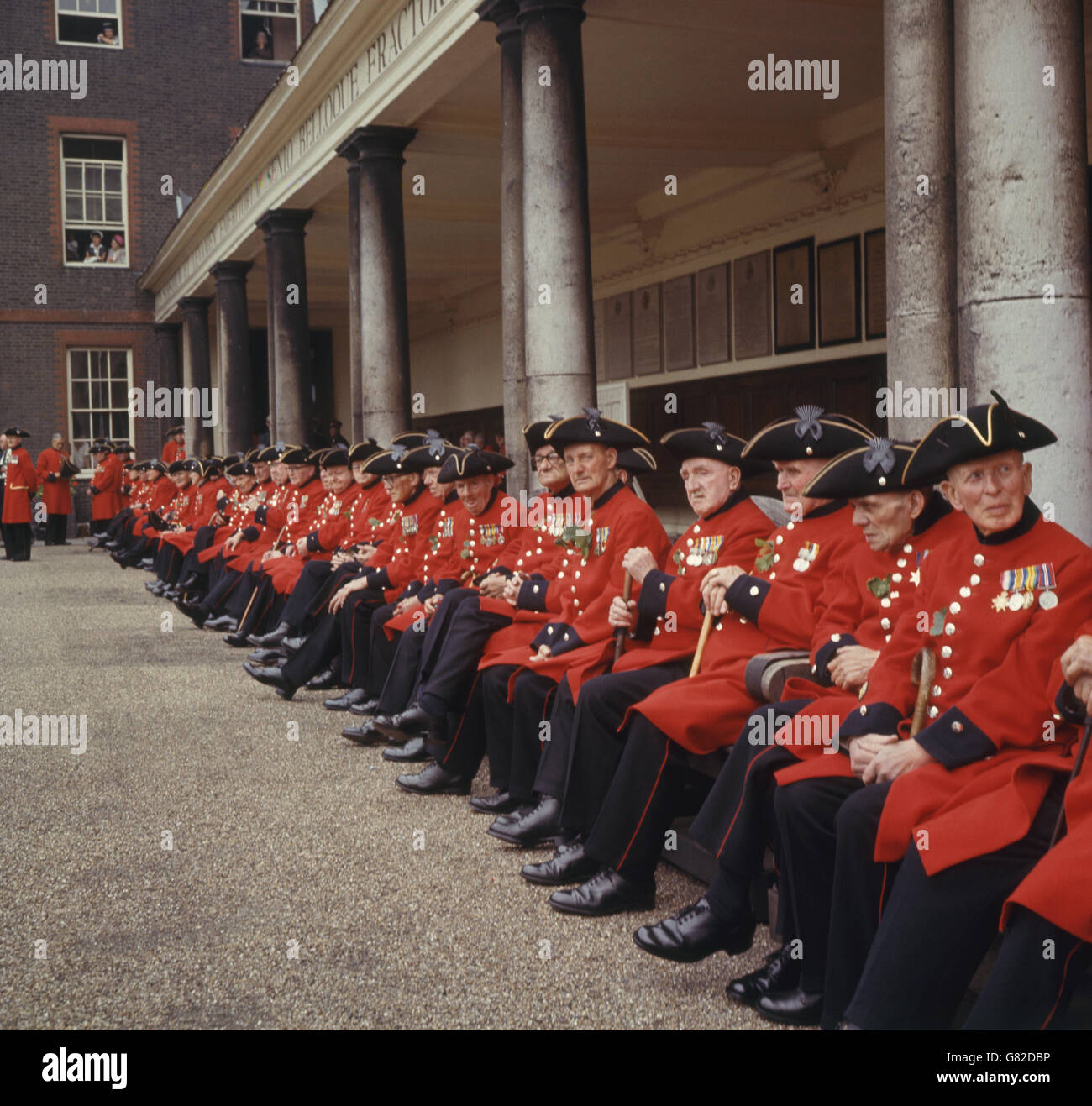 Customs and Tradition - Chelsea Pensioners - Royal Hospital, Chelsea Stock Photo