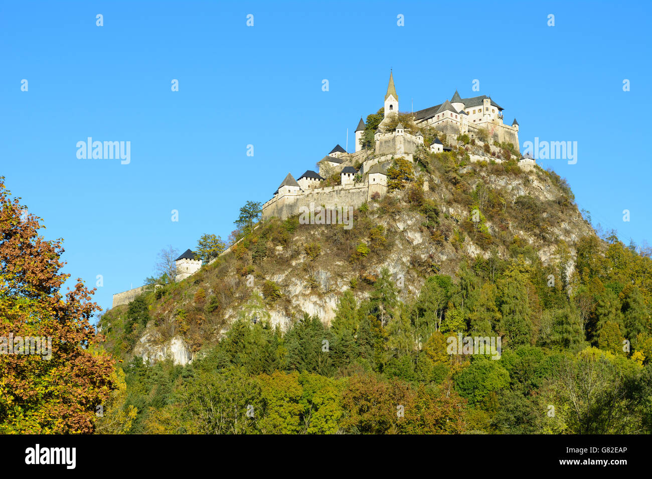 Hochosterwitz Castle, Sankt Georgen am Längsee, Austria, Kärnten, Carinthia, Stock Photo