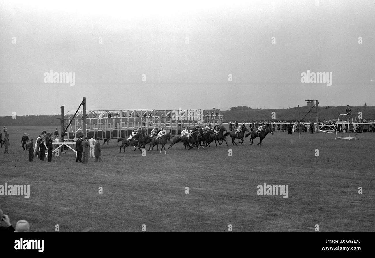 Horse Racing First Use of Starting Stalls Chesterfield Stakes