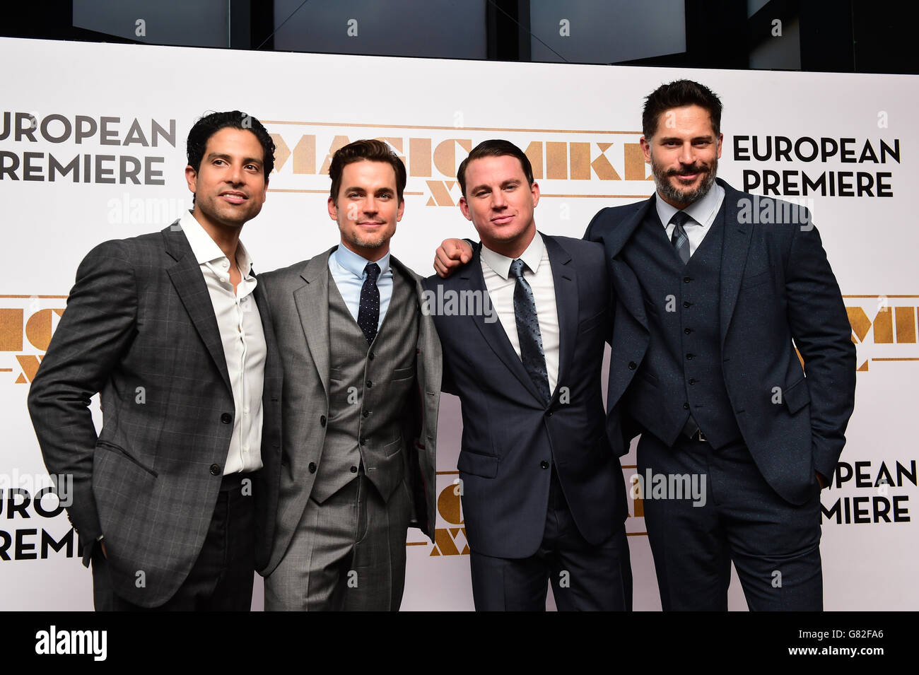 (left to right) Adam Rodriguez, Matt Bomer, Channing Tatum and Joe