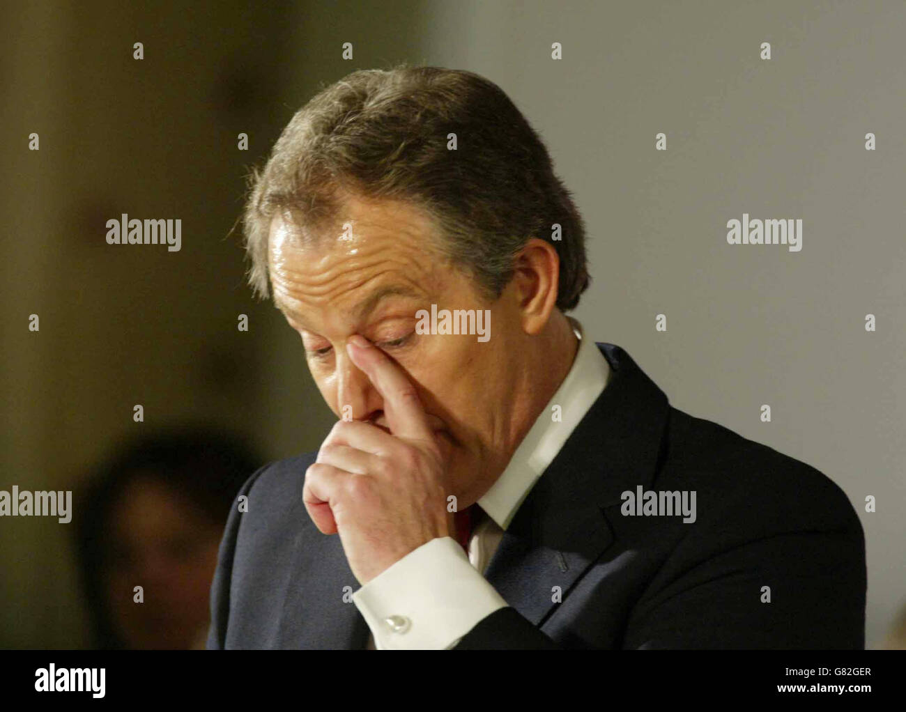General Election Campaign 2005 - Tony Blair - Trimdon Club Stock Photo