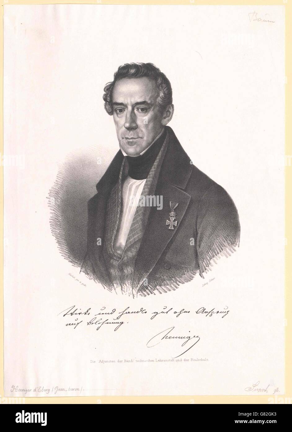 Henniger von Seeberg, Johann Freiherr Stock Photo