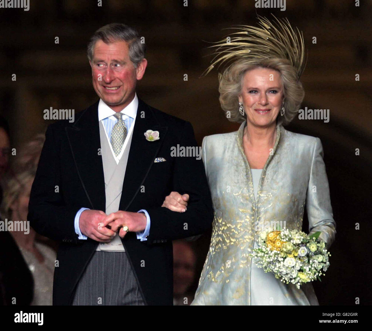 The Prince Of Wales And His Bride Camilla Duchess Of Cornwall Leave St George S Chapel In Windsor Following The Church Blessing Of Their Civil Wedding Ceremony Stock Photo Alamy The Prince Of Wales And His Bride Camilla Duchess Of Cornwall Leave St George S Chapel In Windsor Following The Church Blessing Of Their Civil Wedding Ceremony Stock Photo Alamy