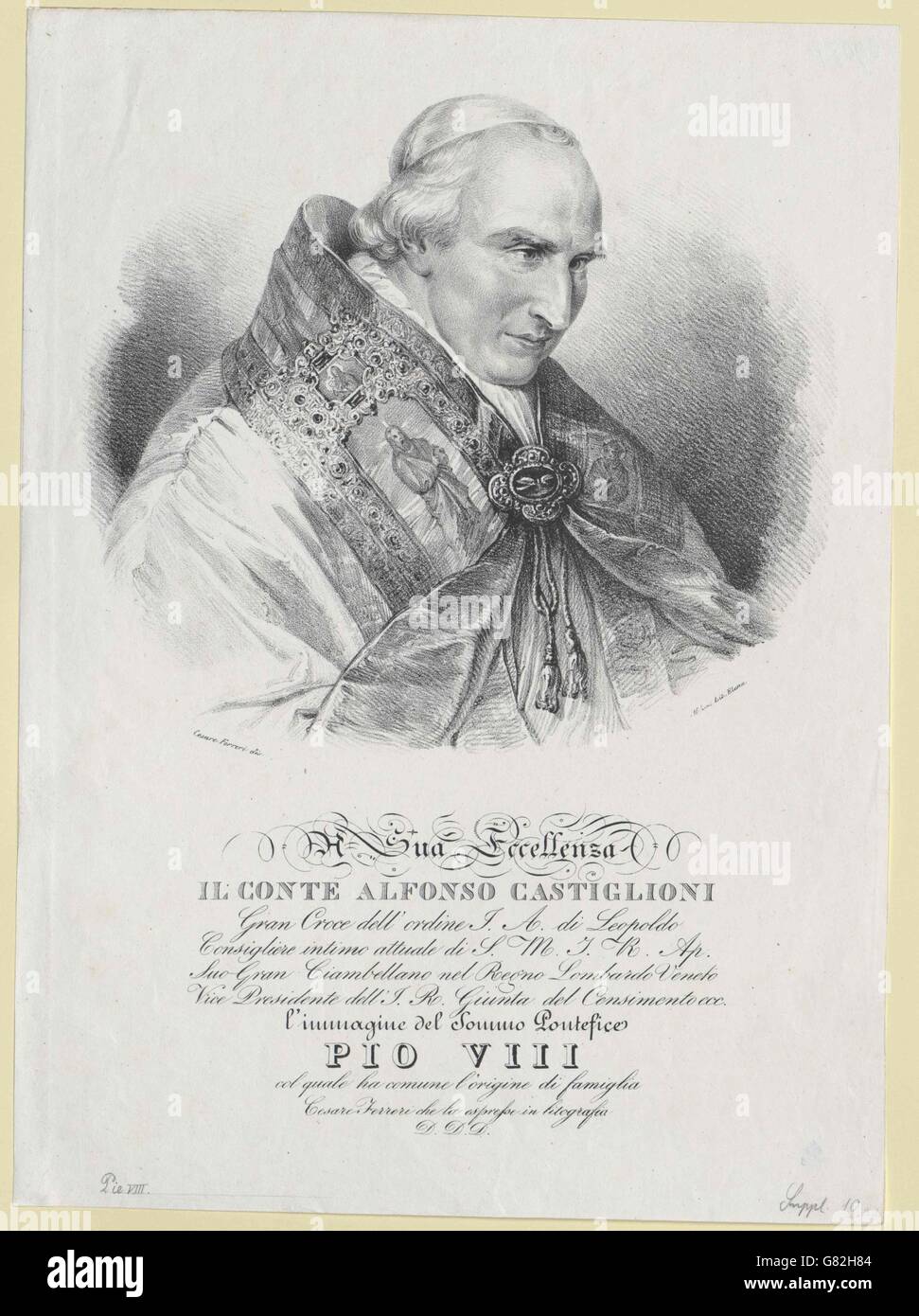 Pius 8th Pius viii hi-res stock photography and images - Alamy