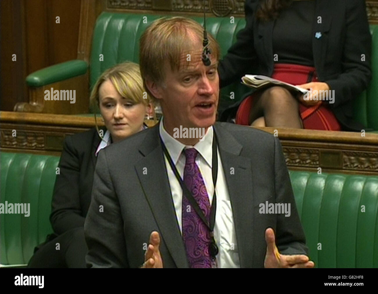 Labour MP Stephen Timms speaks in the House of Commons, London, during ...