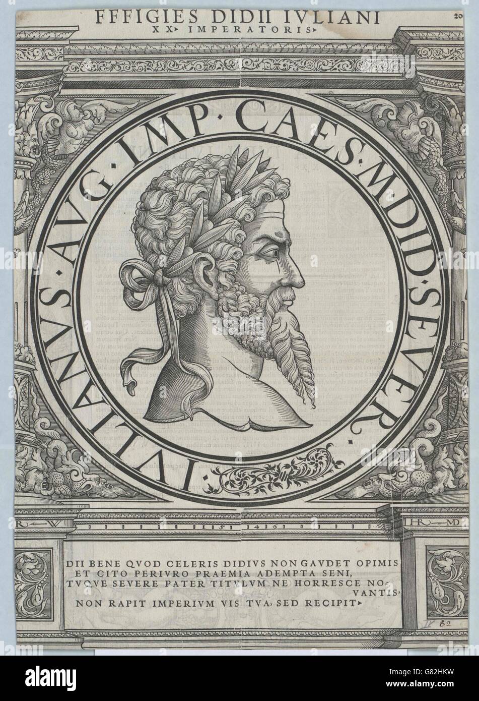 Didius Julianus, römischer Kaiser Stock Photo