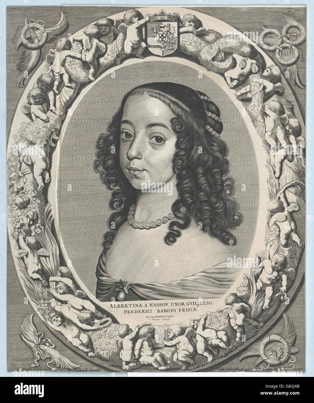 Albertine Agnes, Prinzessin von Oranien, Gräfin von Nassau Stock Photo
