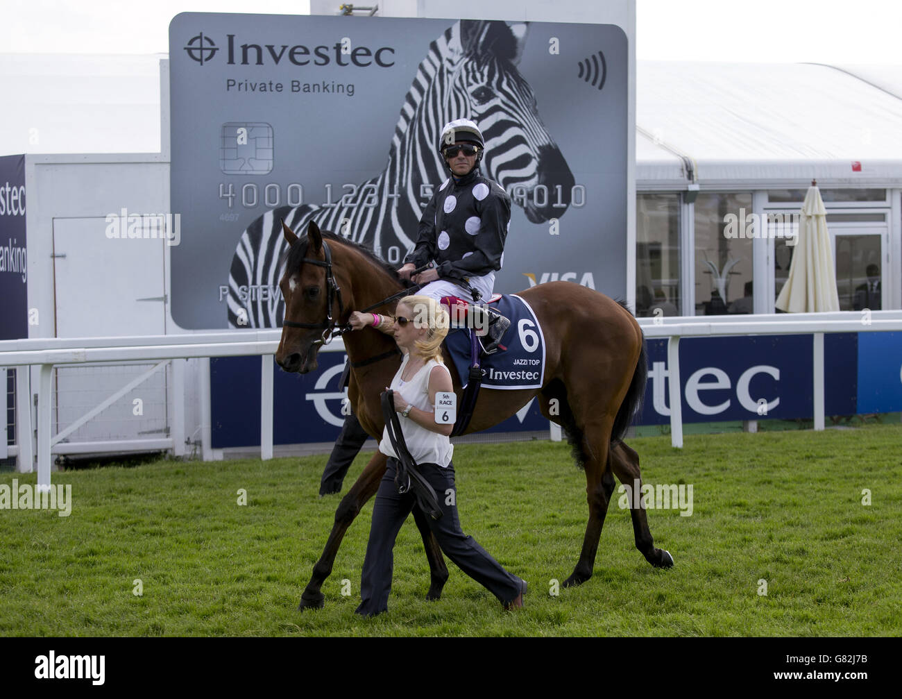 Top Riden Jazzi Top ridden by jockey Frankie Dettori goes to post before the ...