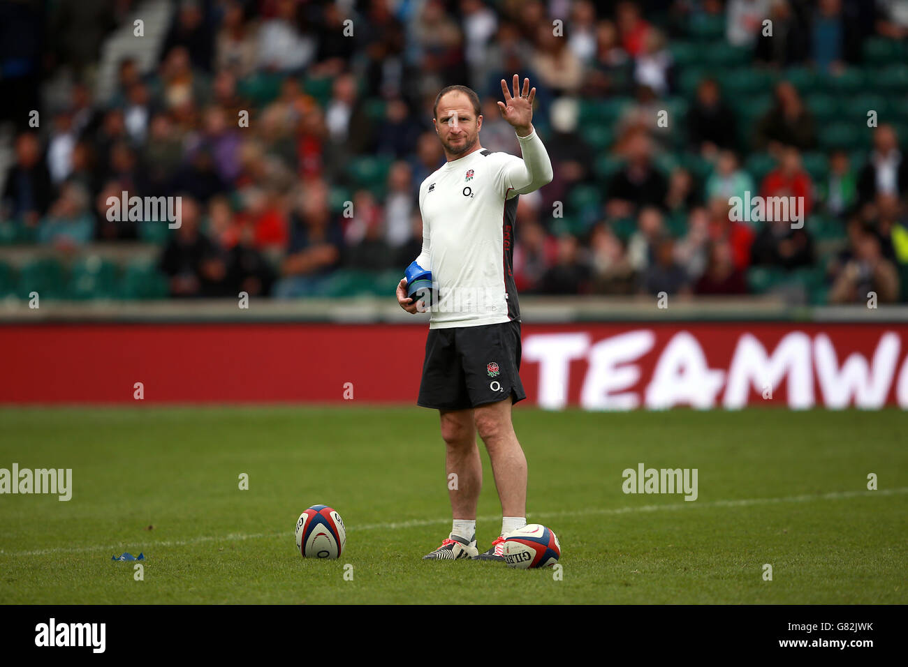 Rugby Union - International - England v Barbarians - Twickenham. England Attacking Skills Coach Mike Catt Stock Photo