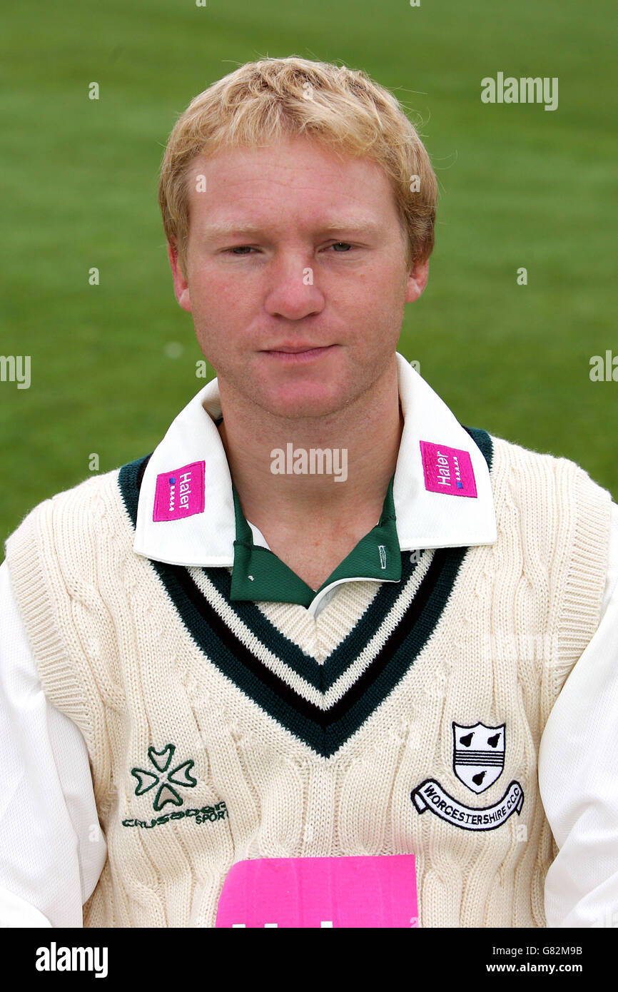 Cricket - Worcestershire County Cricket Club - 2005 Photocall - New Road Stock Photo