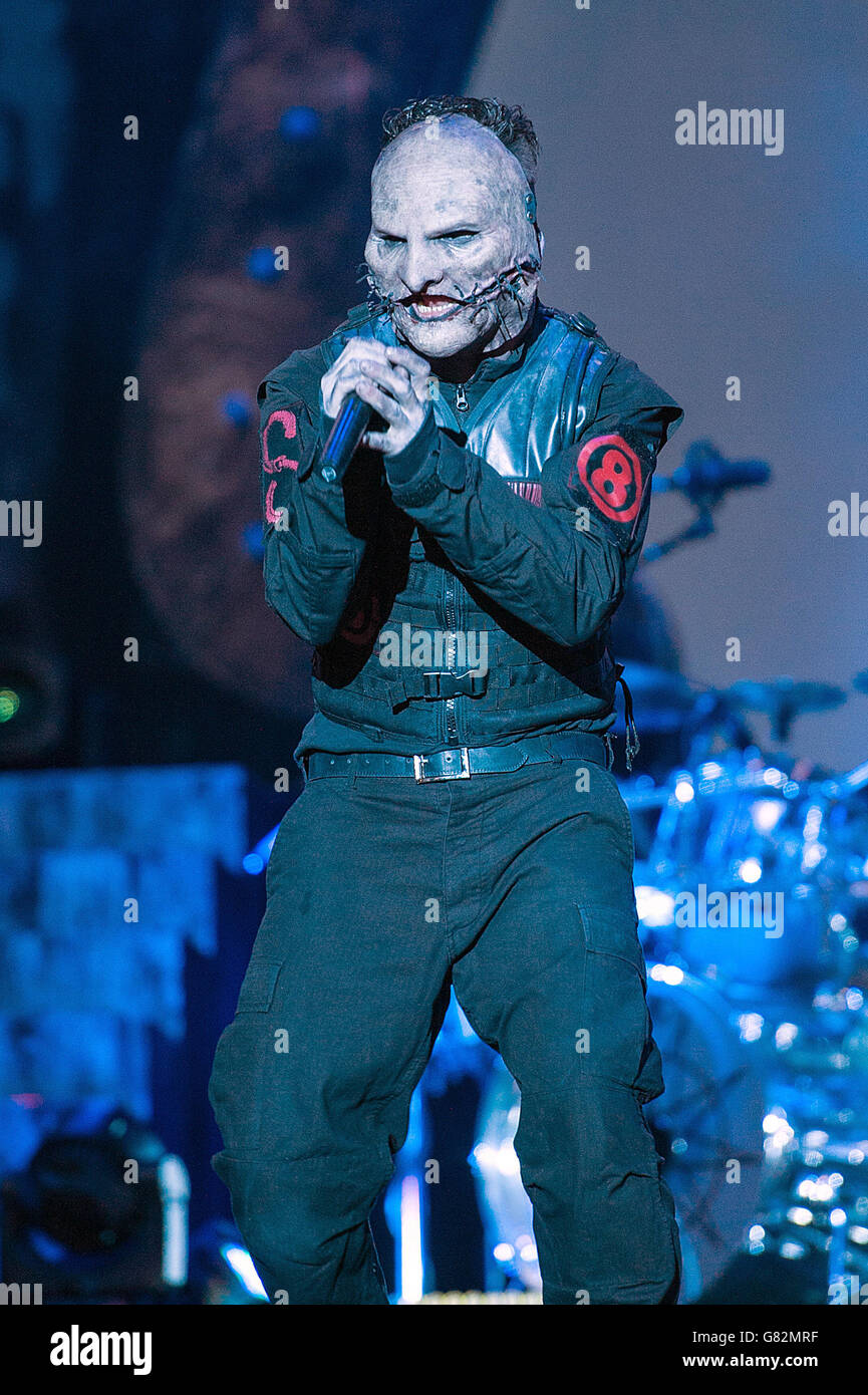 Corey Taylor of Slipknot performing live on day 1 of Download