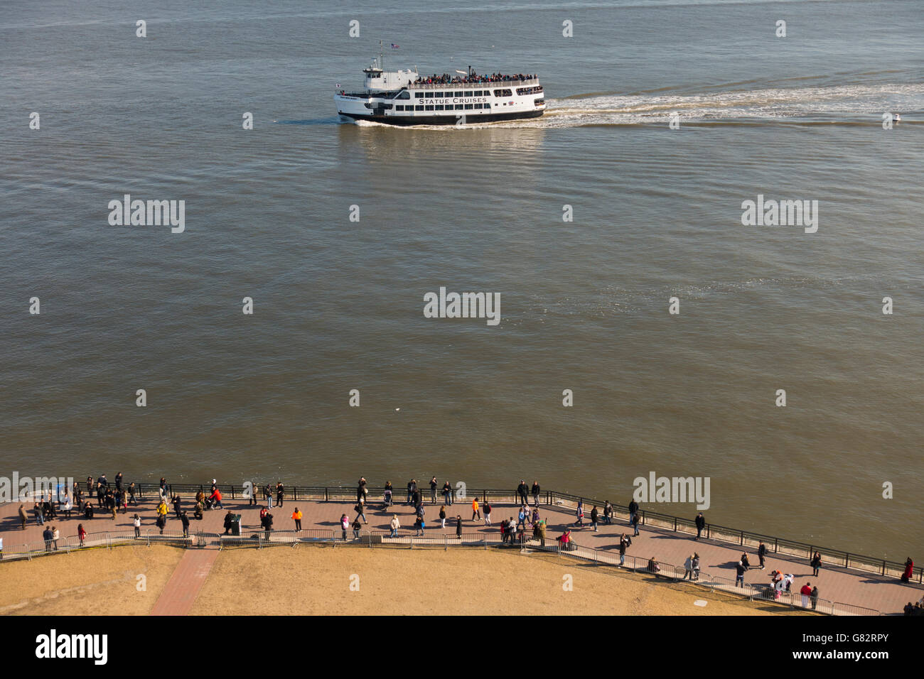 statue of liberty New York City harbor entrance Stock Photo Alamy