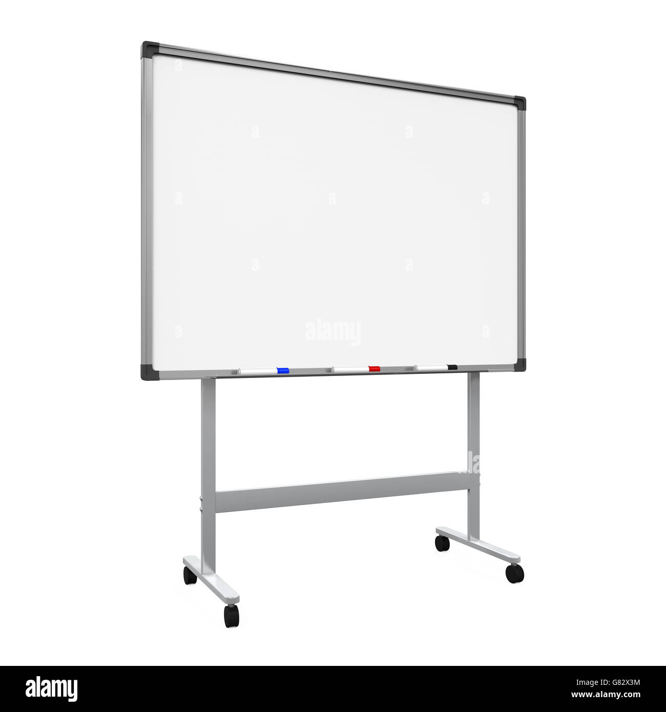 Blank Whiteboard Isolated Stock Photo Alamy
