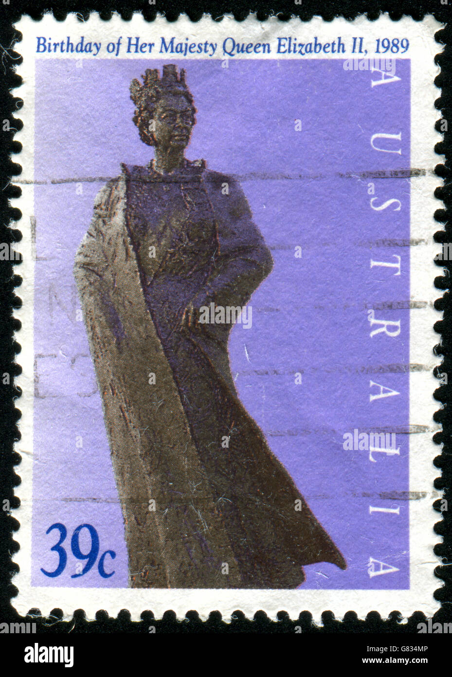 Portrait queen elizabeth ii 1989 hi-res stock photography and