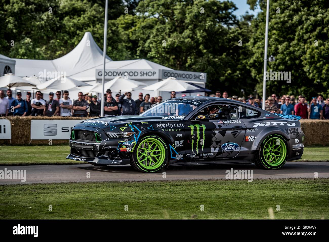 monster energy mustang at goodwood festival of speed Stock Photo - Alamy
