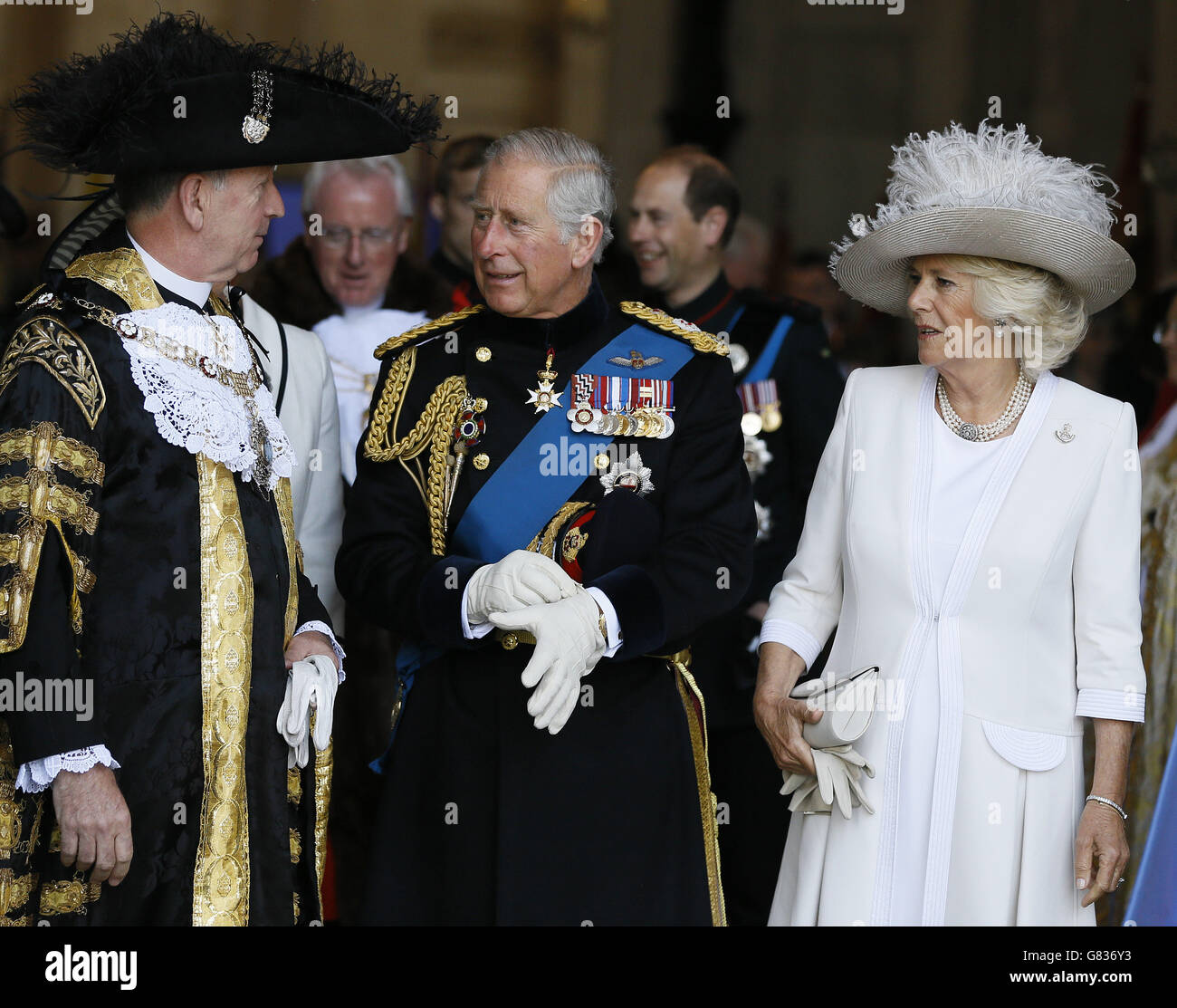 The Prince of Wales and the Duchess of Cornwall with The Lord Mayor of ...