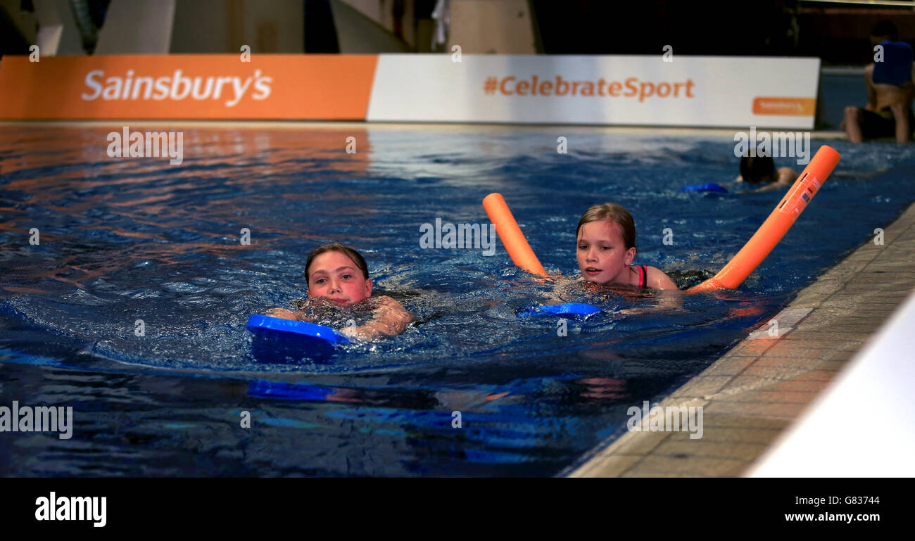 Swimming Sainsbury's School Games Roadshow Pond's Stock Photo
