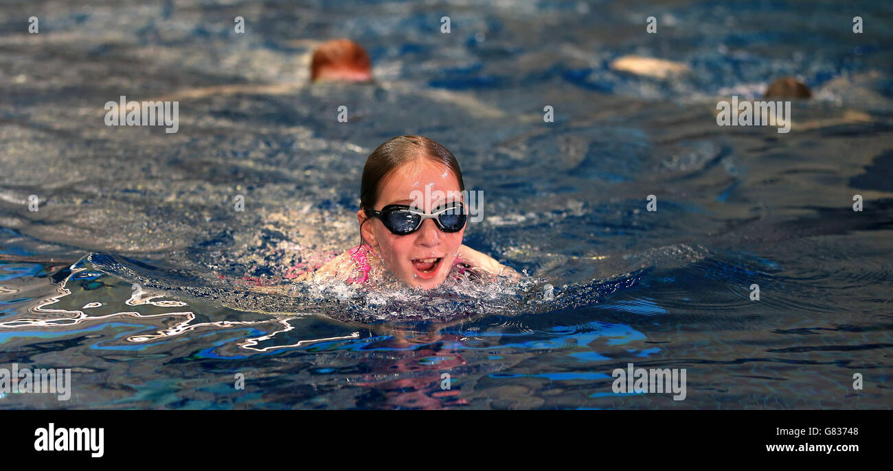 School swimming pool hi-res stock 