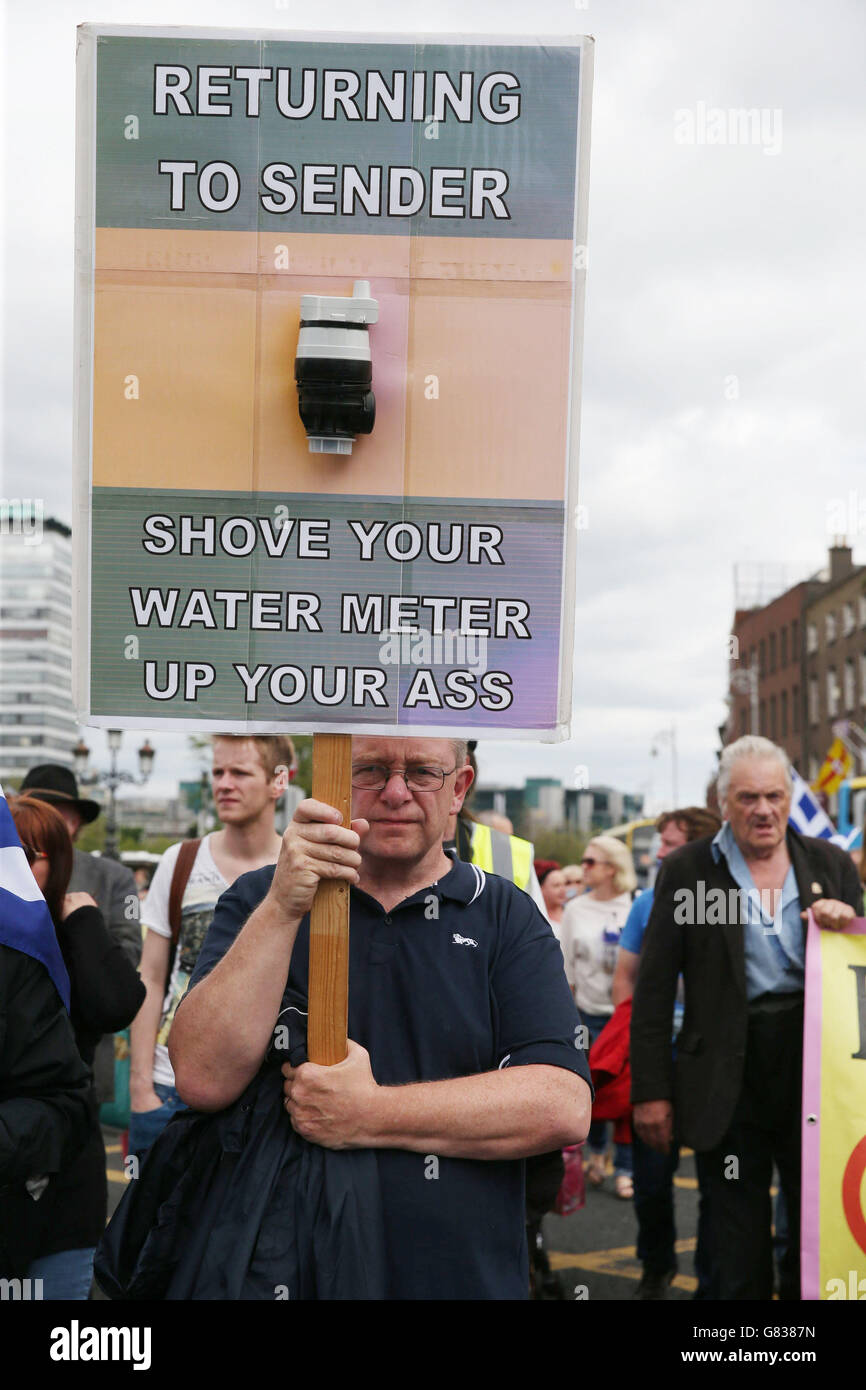 Water charges protest Stock Photo Alamy