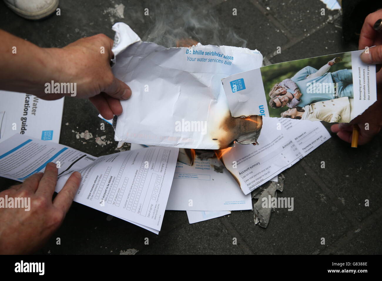 Water charges protest Stock Photo Alamy