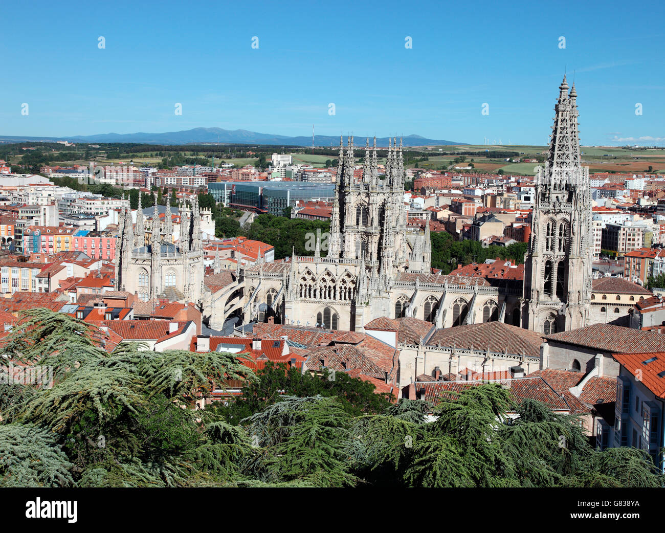 Burgos Cathedral, Castile y Leon Stock Photo
